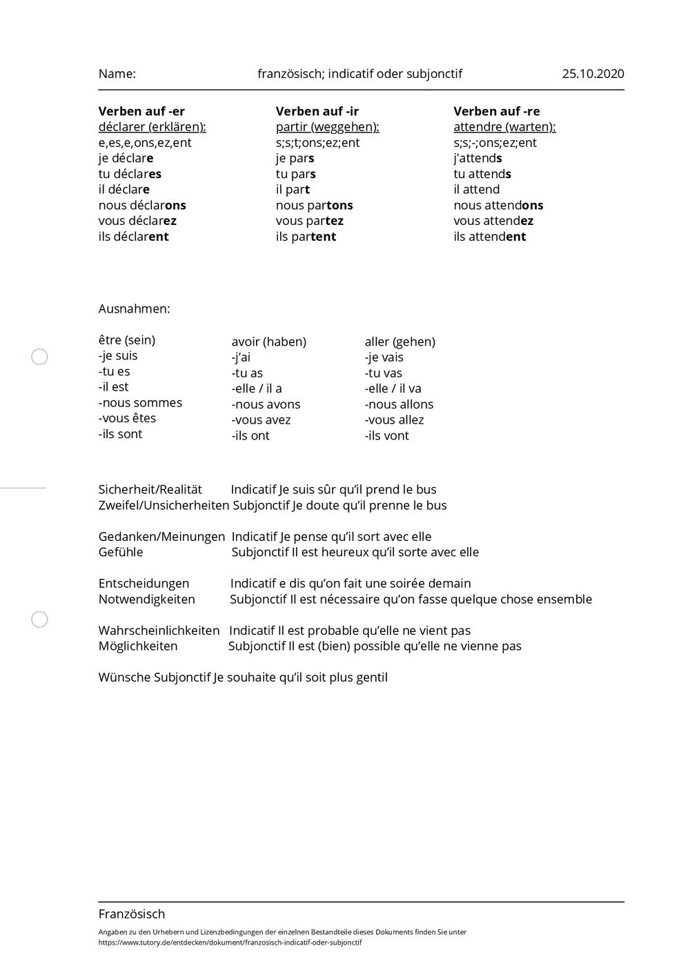 arbeitsblatt-franz-sisch-indicatif-oder-subjonctif-franz-sisch