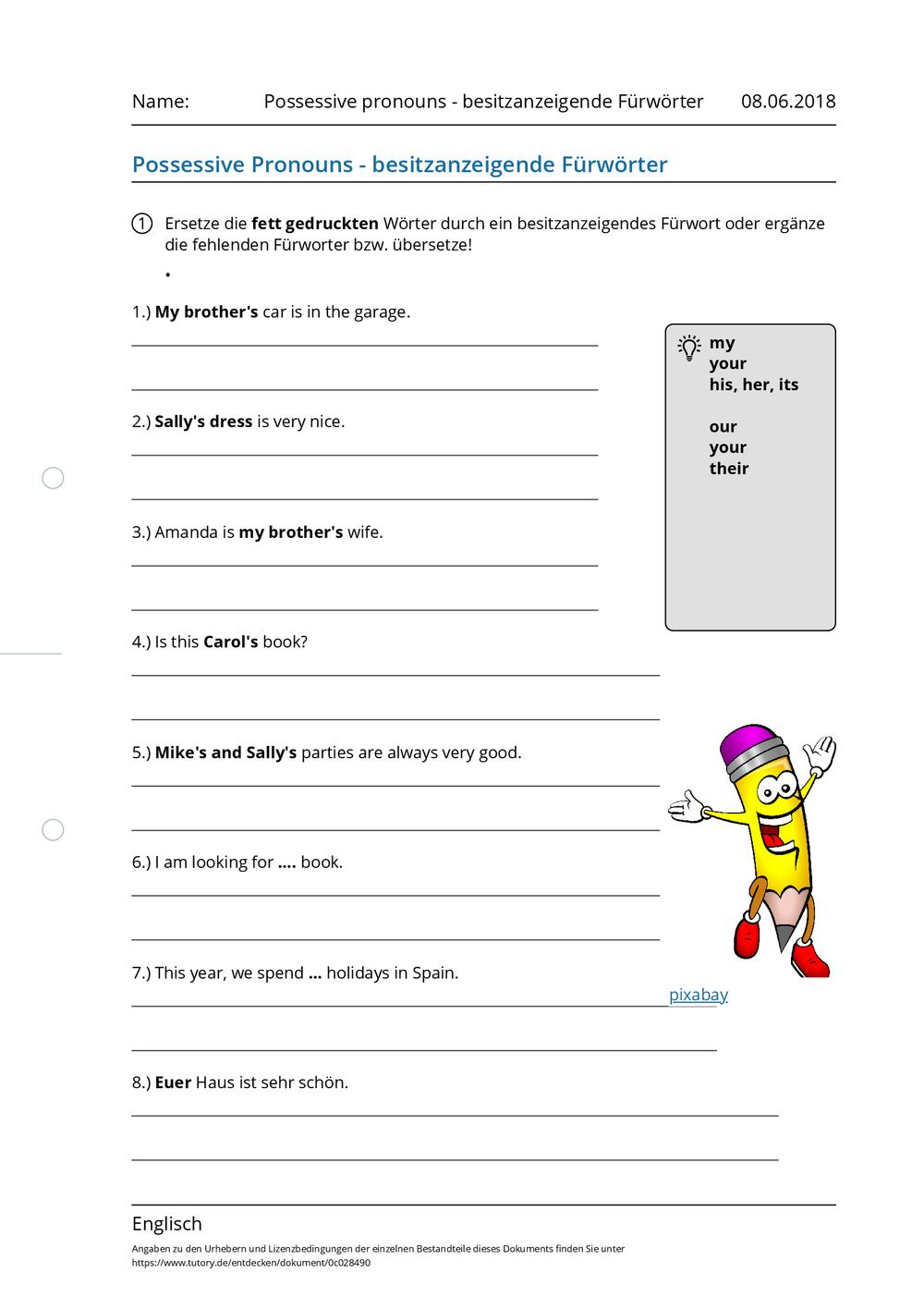 arbeitsblatt-possessive-pronouns-besitzanzeigende-f-rw-rter