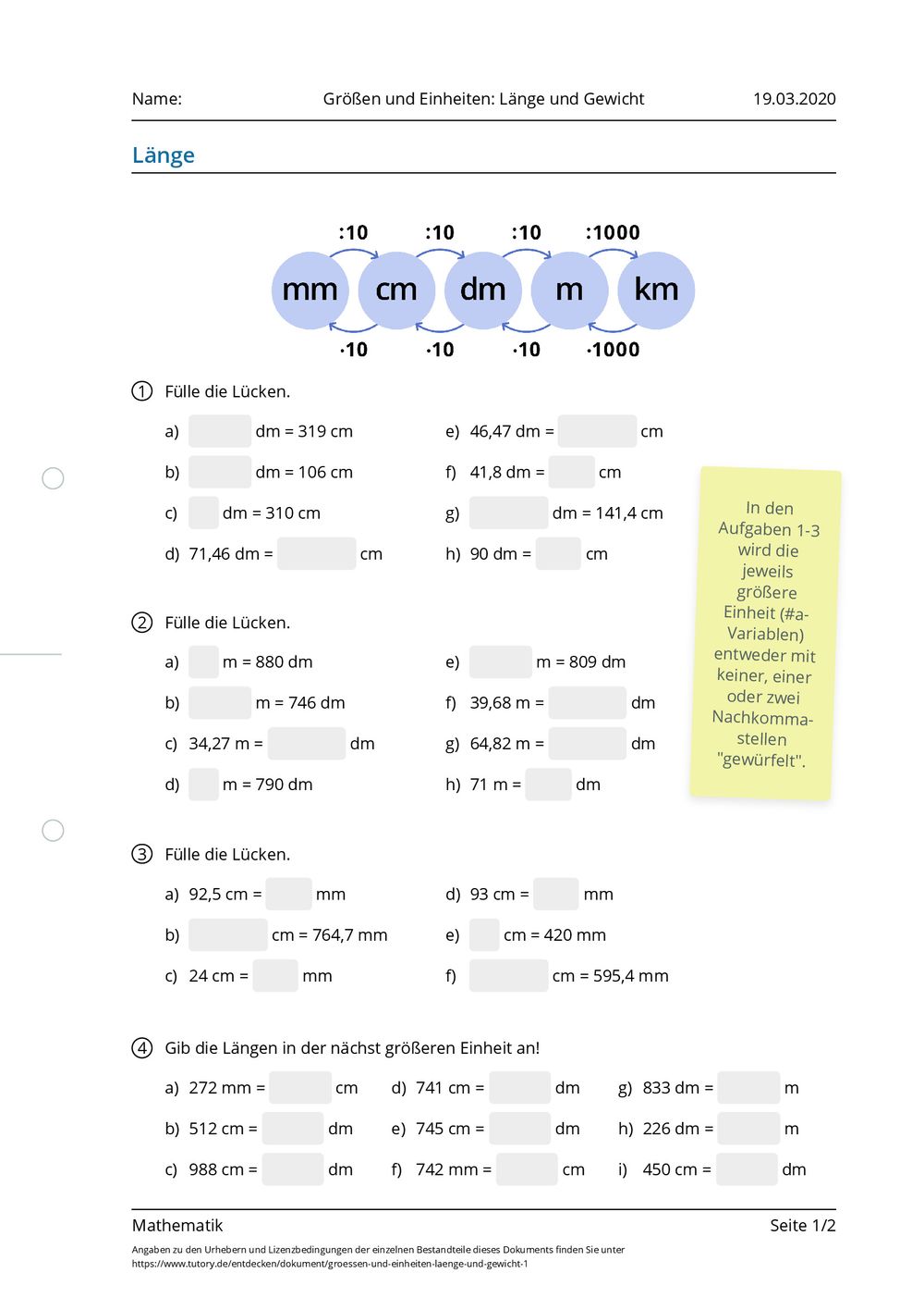 arbeitsblatt-gr-en-und-einheiten-l-nge-und-gewicht-mathematik
