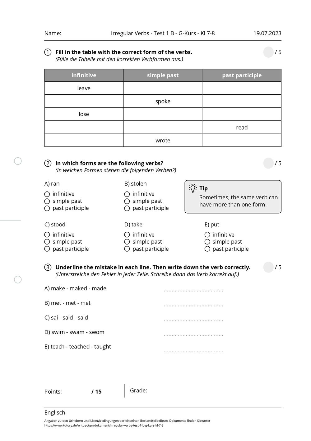 arbeitsblatt-irregular-verbs-test-1-b-g-kurs-kl-7-8-englisch