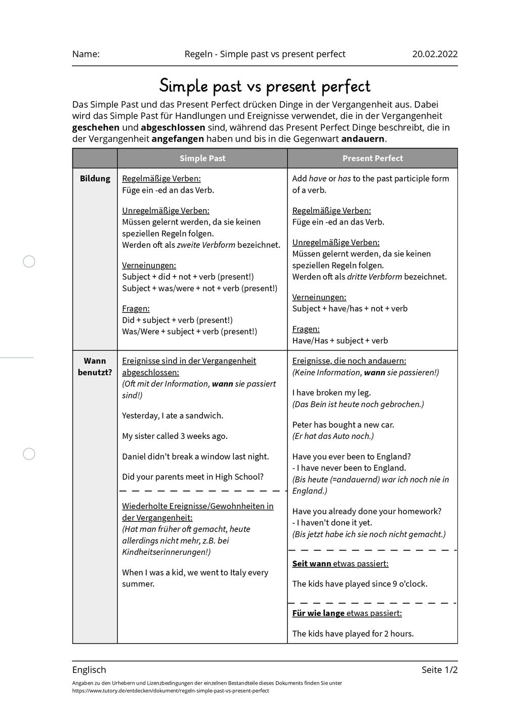 arbeitsblatt-regeln-simple-past-vs-present-perfect-englisch