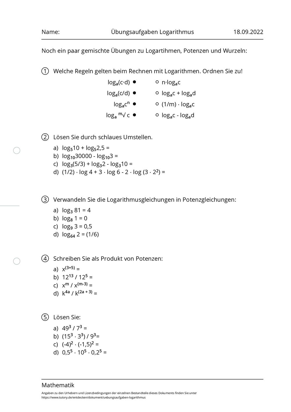 arbeitsblatt-bungsaufgaben-logarithmus-mathematik-tutory-de