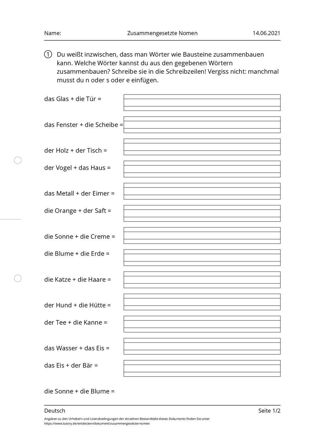 arbeitsblatt-zusammengesetzte-nomen-deutsch-tutory-de