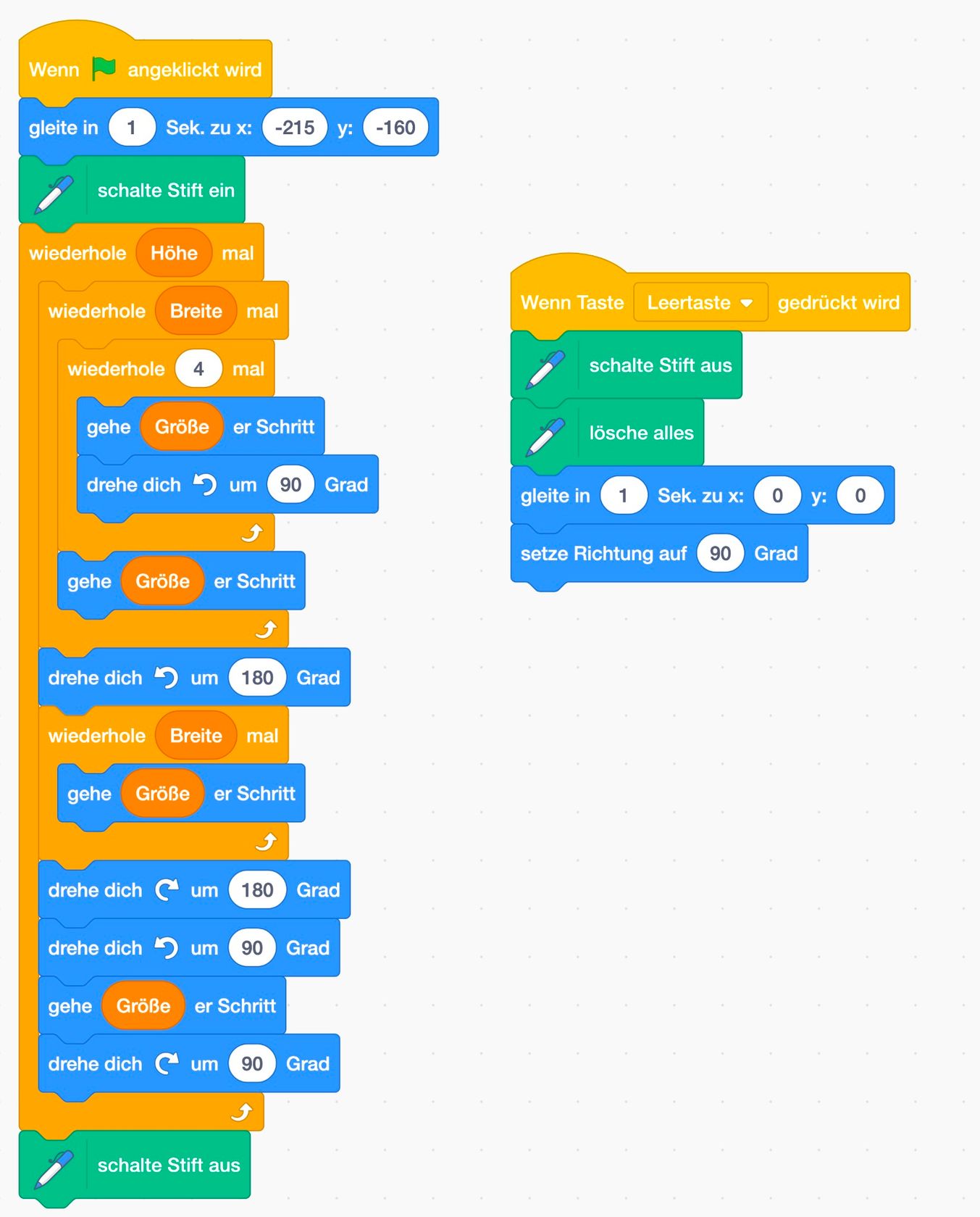 Arbeitsblatt - Einführung Programmierung mit Scratch 3 - Informatik